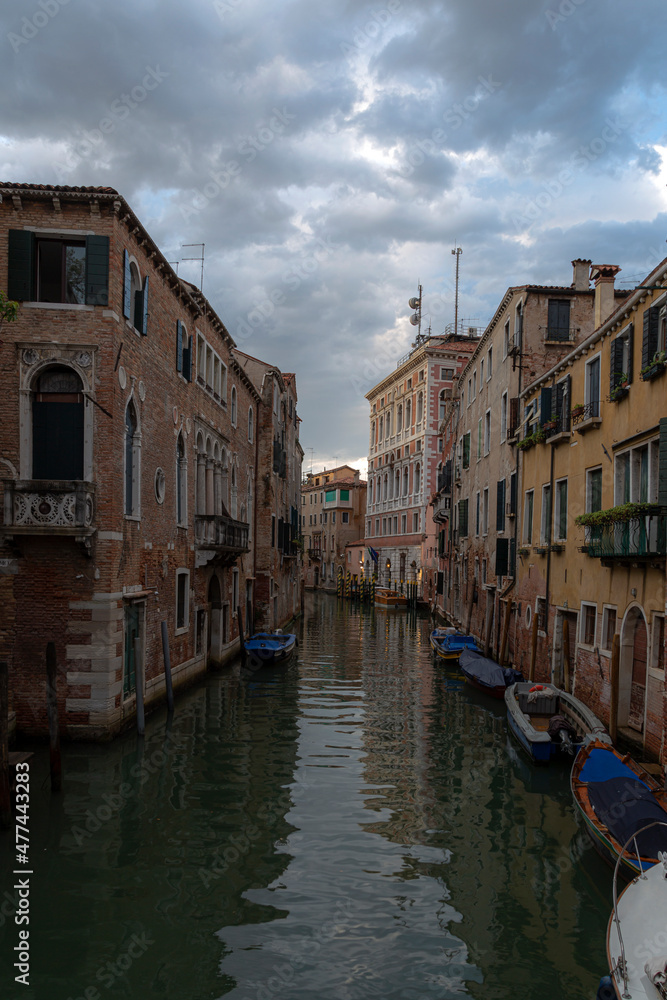cityscape of Europe  ,beautiful landscape photography of Venice , old historical buildings and churches in Italy  