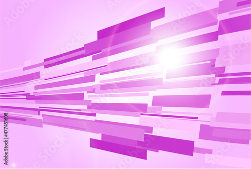 テクノロジーと光の横ラインのピンクの壁紙 