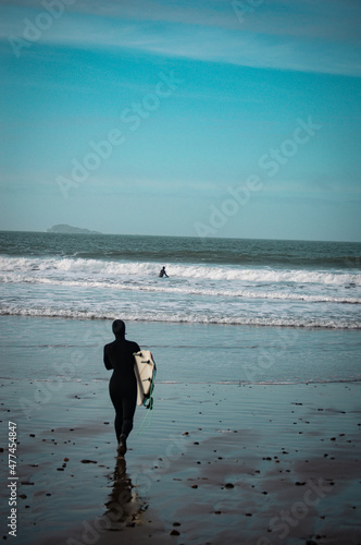 Surfer at whitesands