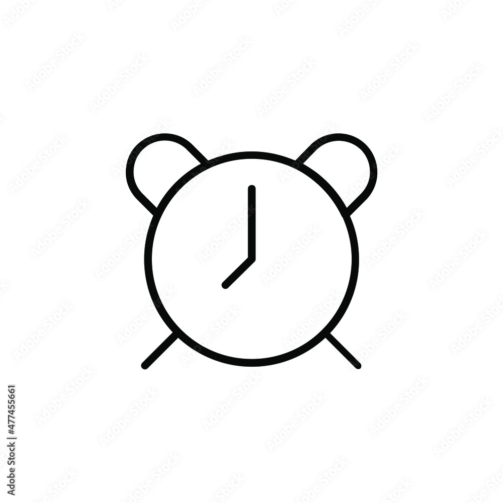 Alarm, Timer Line Icon, Vector, Illustration, Logo Template. Suitable For Many Purposes. Alarm, Timer Line Icon, Vector, Illustration, Logo Template. Suitable For Many Purposes.