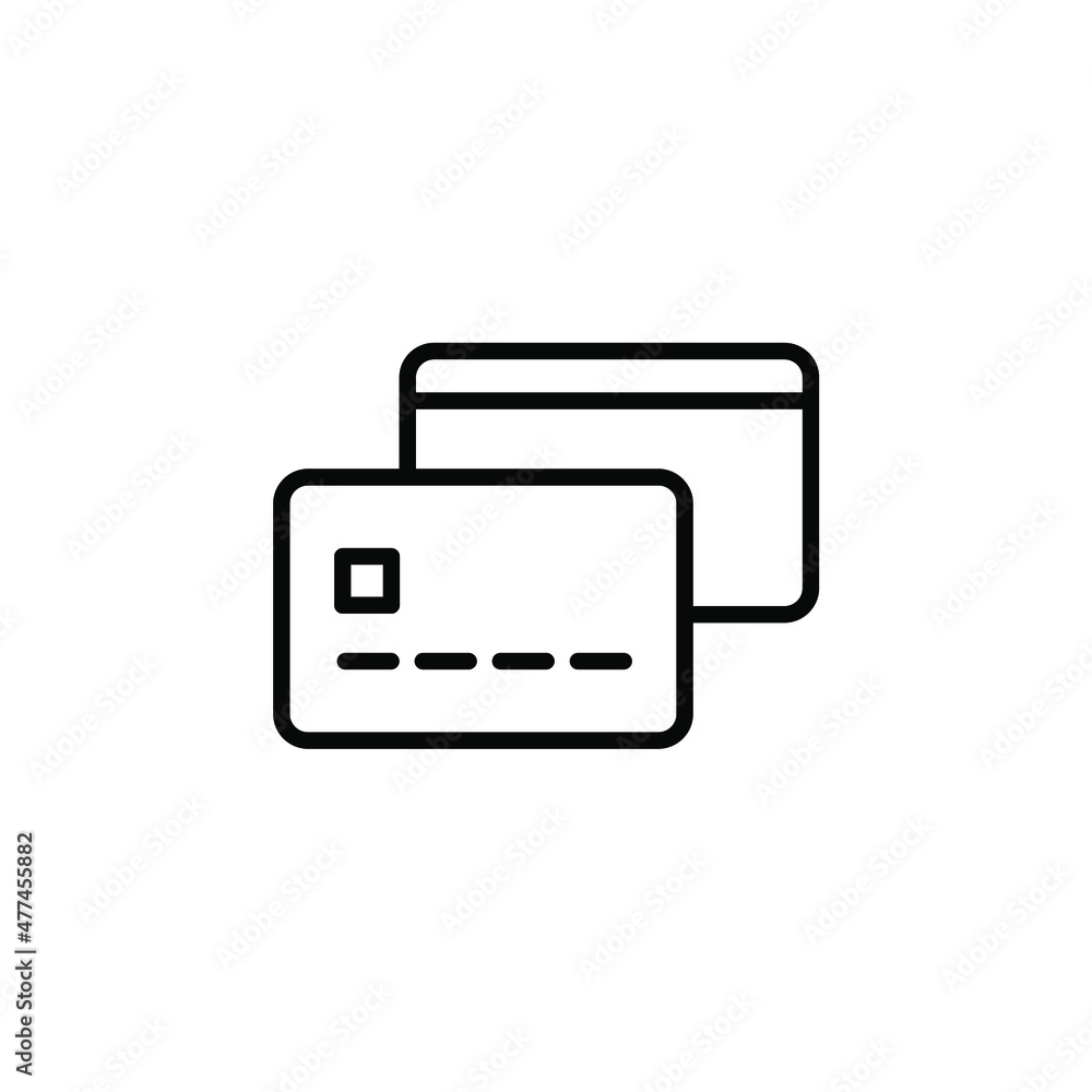 Credit Card, Payment Line Icon, Vector, Illustration, Logo Template. Suitable For Many Purposes. Credit Card, Payment Line Icon, Vector, Illustration, Logo Template. Suitable For Many Purposes.