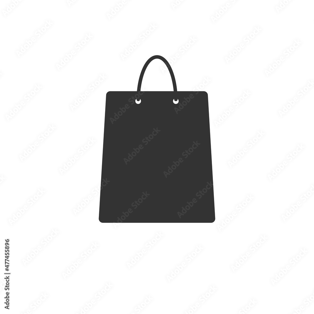 Shopping bag icon vector Shopping bag icon vector