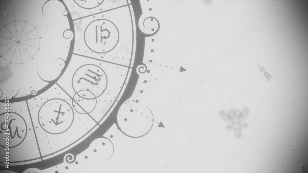 Mystical occult astrology symbol with zodiac circle Mystical occult astrology symbol with zodiac circle