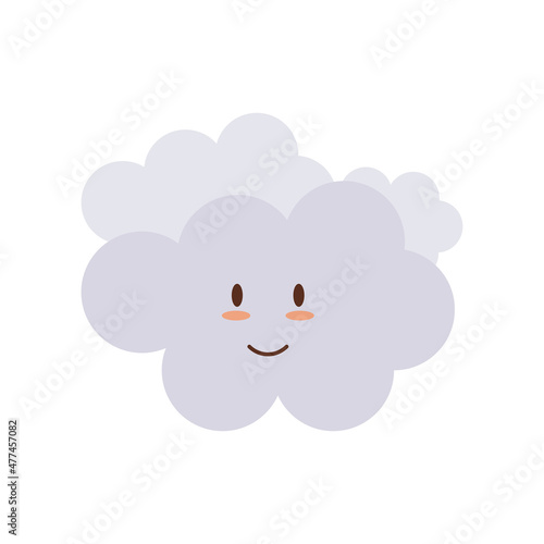 kawaii clouds cartoon