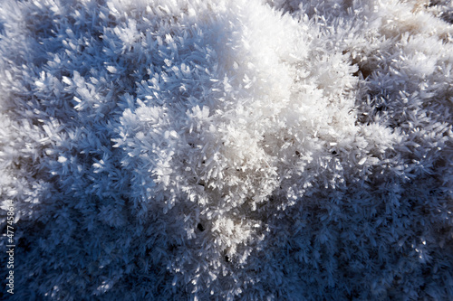 close up of frozen ice crystals in winter © creativcontent