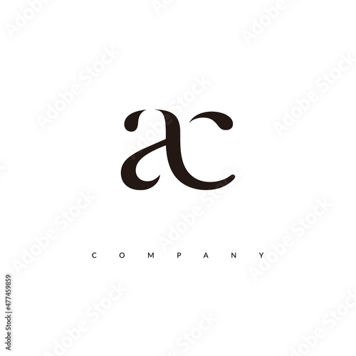 Initial AC Logo Design Vector