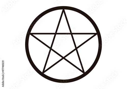 Estrella de david negra en fondo blanco.