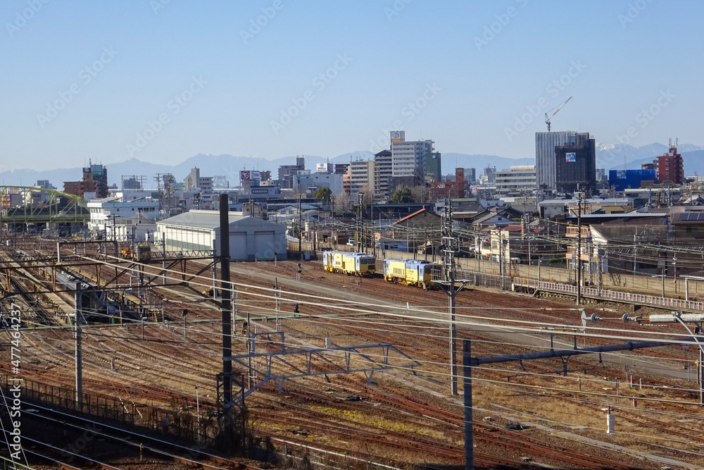 あおなみ線ささしまライブ駅周辺の線路風景　愛知県名古屋市