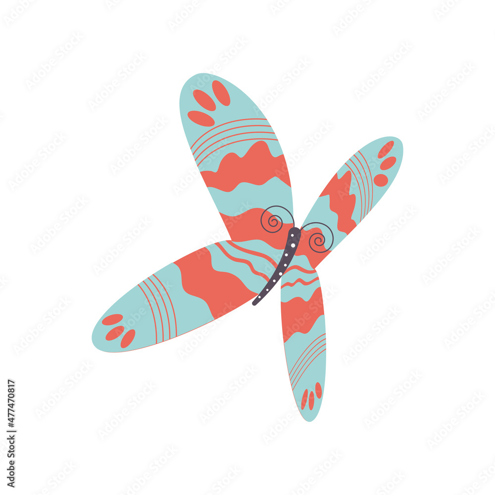Fototapeta premium delicate butterfly icon