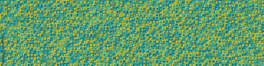 Fototapeta premium Abstract Geometric Pattern generative computational art illustration