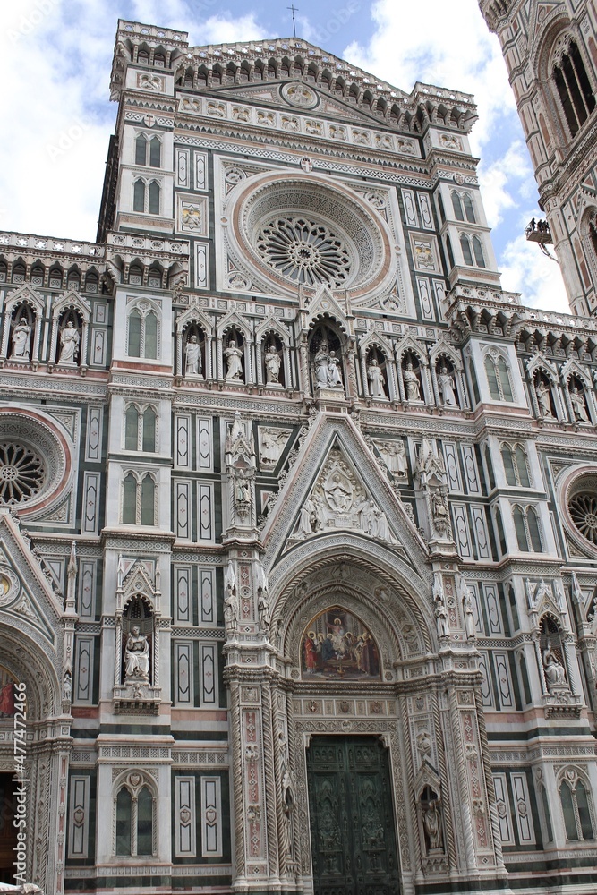 Renaissance architecture in Italy. Santa Maria del Fiore, the main church of Florence - Italy.