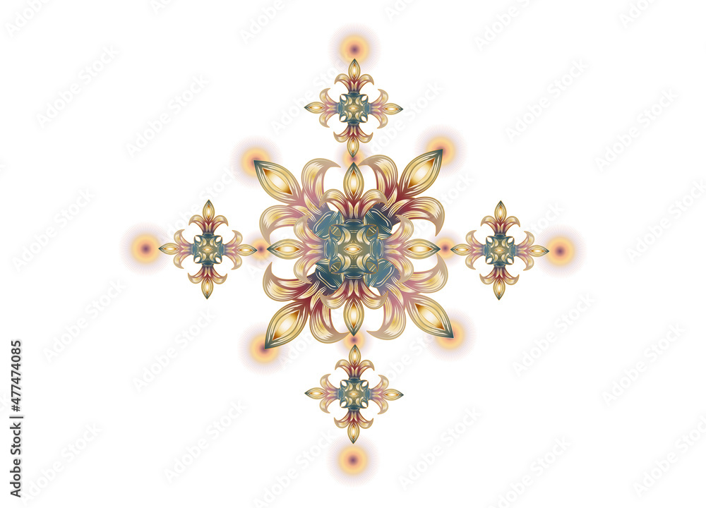 ornamental gestaltetes Kreuz mit vielen Details ornamental gestaltetes Kreuz mit vielen Details