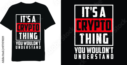 Best Typography Vintage Bitcoin T-shirt Design Template