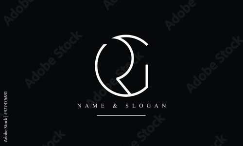 RG, GR, R, G abstract letters logo monogram photo