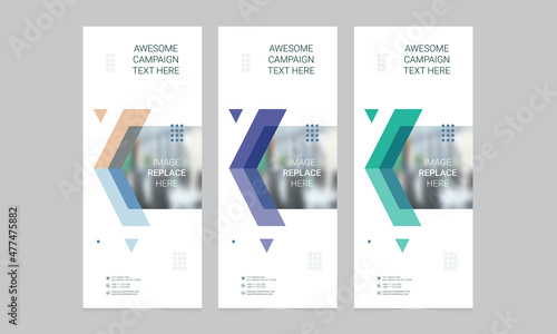 Wallpaper Mural Roll up banner vector template Torontodigital.ca