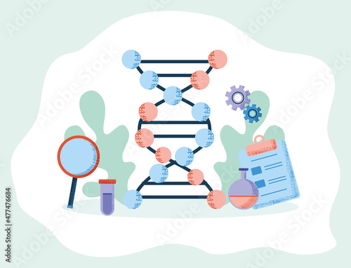 DNA reseach genetic human photo