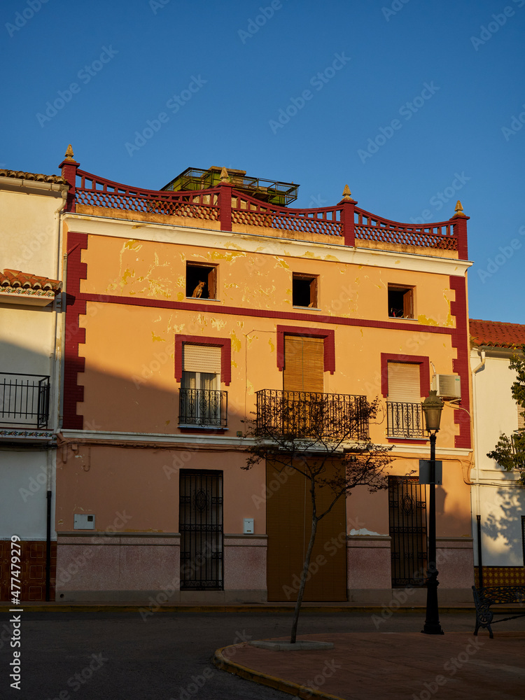 Views of the town of Lugar nuevo de Fenollet, Spain