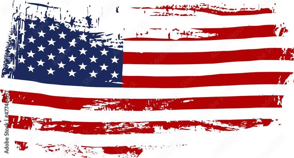 American flag, USA symbol isolated vector, 4th of July art American flag, USA symbol isolated vector, 4th of July art