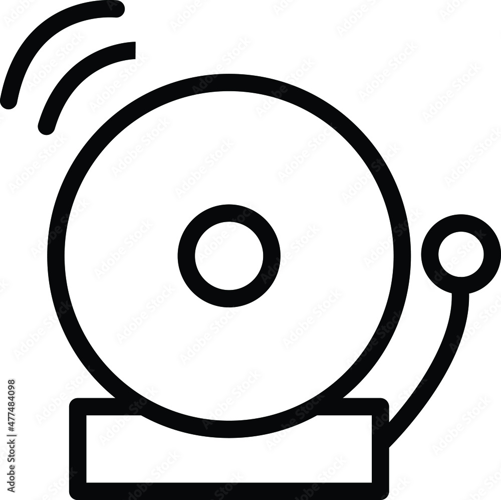 School Bell Vector Icon Desing Illustration School Bell Vector Icon Desing Illustration