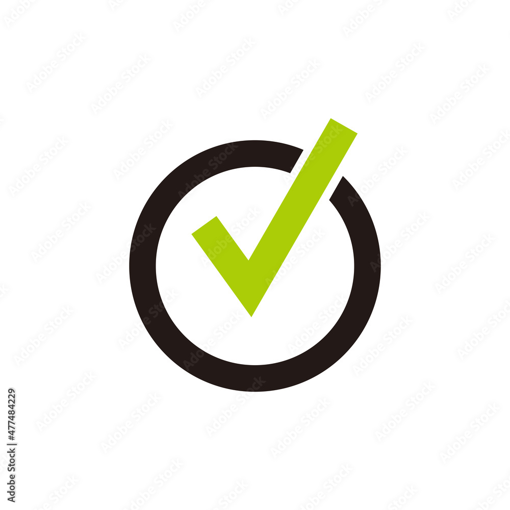 Check Mark icon symbol. Green checkmark icon, isolated on white background. Check Mark icon symbol. Green checkmark icon, isolated on white background.