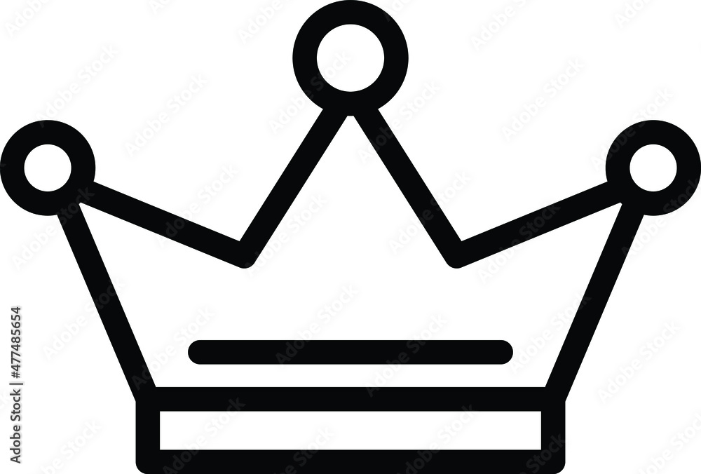 Crown Vector Icon Desing Illustration Crown Vector Icon Desing Illustration