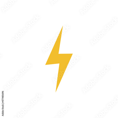   ute vector yellow lightning