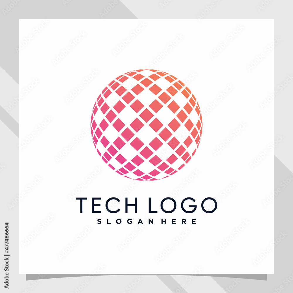 Creative global logo design technology for business company or personal with unique concept Creative global logo design technology for business company or personal with unique concept