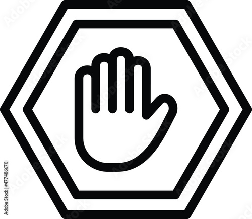 Ad Block Vector Icon Desing Illustration