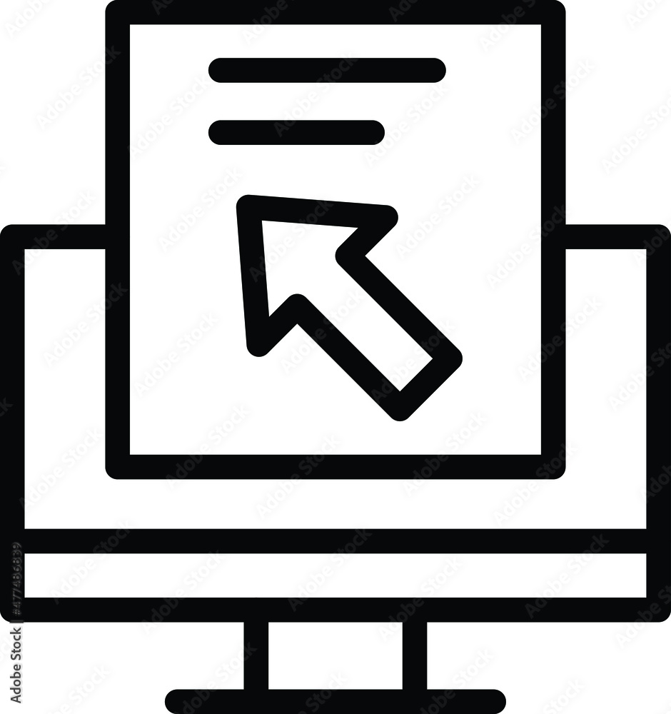 Pay Per Click Vector Icon Desing Illustration