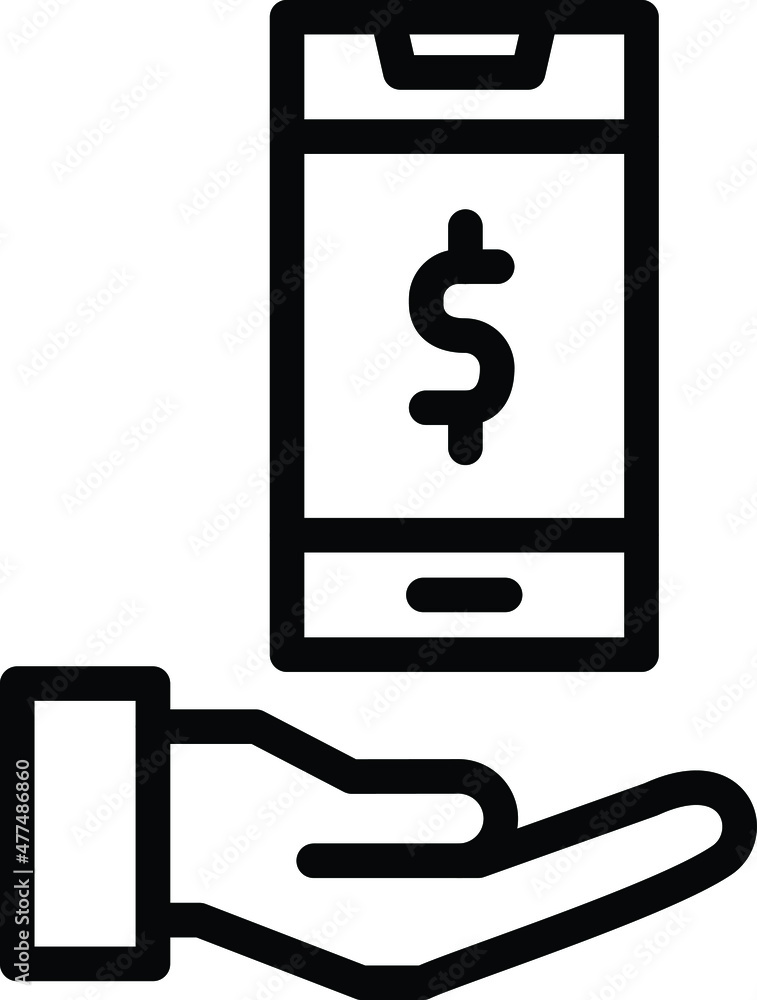 Mobile Banking Vector Icon Desing Illustration Mobile Banking Vector Icon Desing Illustration