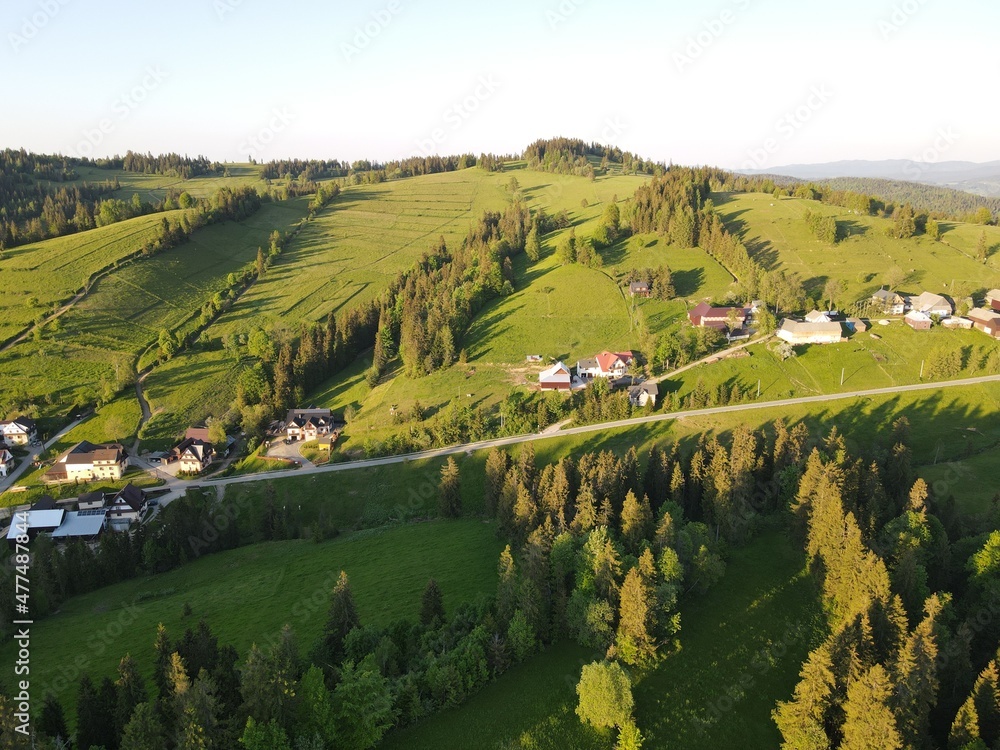 Naklejka premium z drona