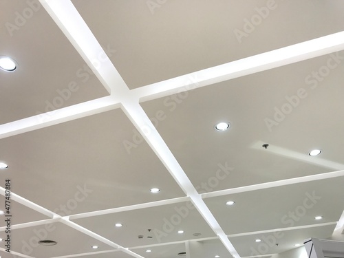 Canvas Print Gypsum false ceiling interiors for an shopping mall