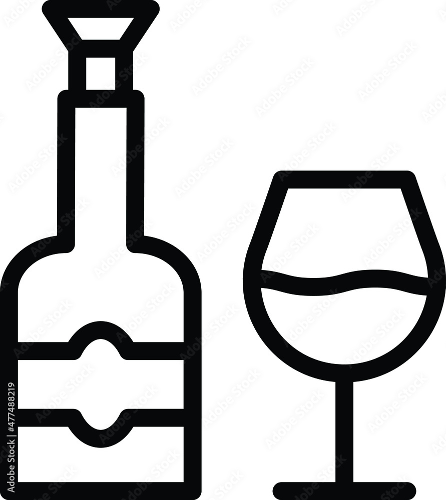 Wine Vector Icon Desing Illustration