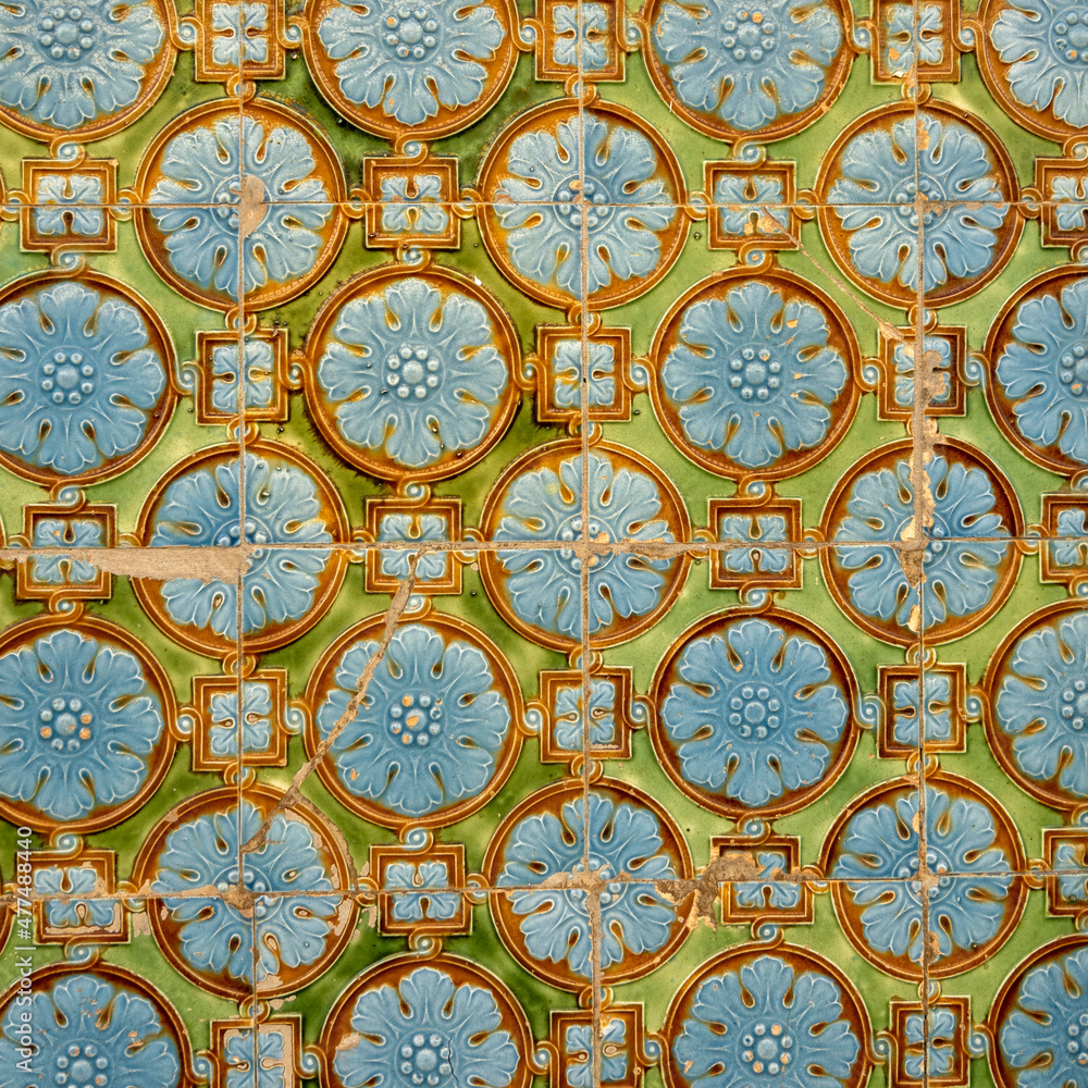 Typical azulejo artwork of Portugal