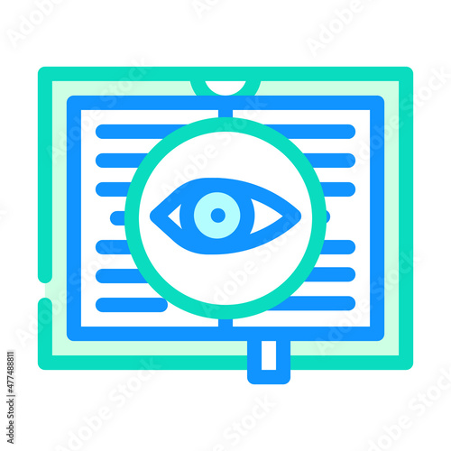 mystery literature color icon vector. mystery literature sign. isolated symbol illustration