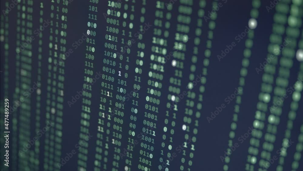 Random Binary Digital Fall Background Random Binary Digital Fall Background