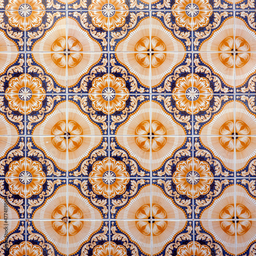 Typical azulejo artwork of Portugal