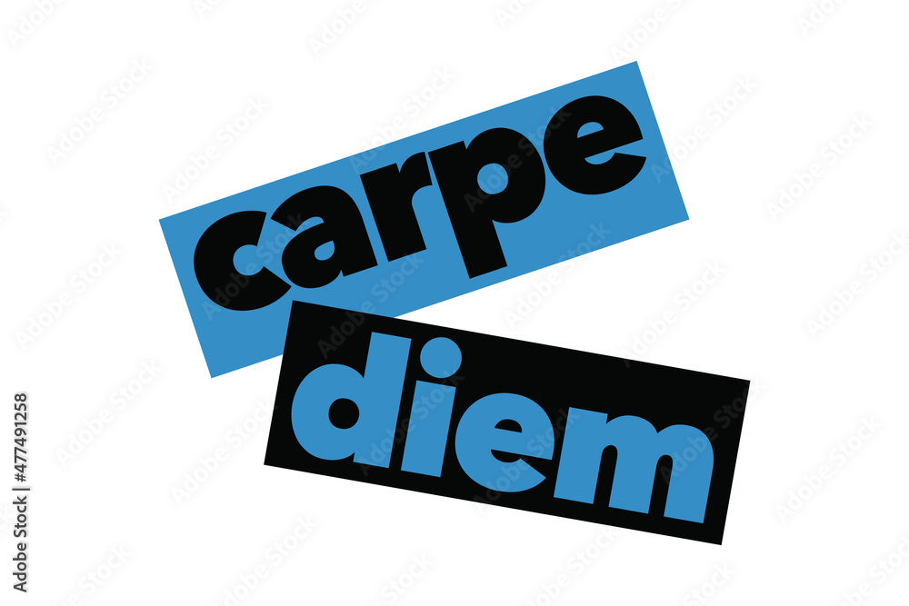 Modern, simple, bold typographic design of a saying Modern, simple, bold typographic design of a saying