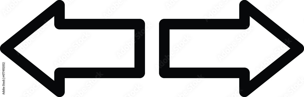 Left right Vector Icon Desing Illustration Left right Vector Icon Desing Illustration