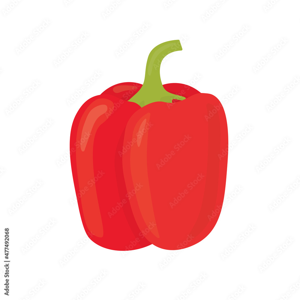 red pepper, paprika icon -vector illustration red pepper, paprika icon -vector illustration