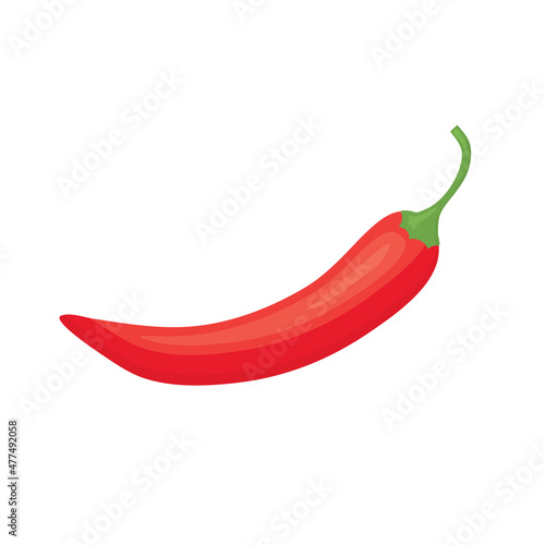 hot chili pepper icon -vector illustration