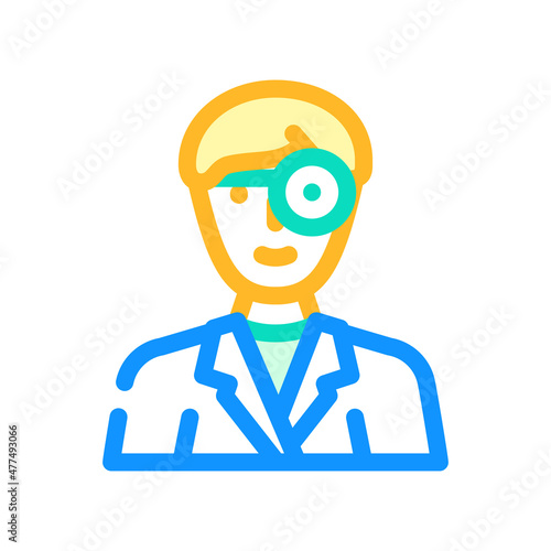 ent doctor color icon vector. ent doctor sign. isolated symbol illustration