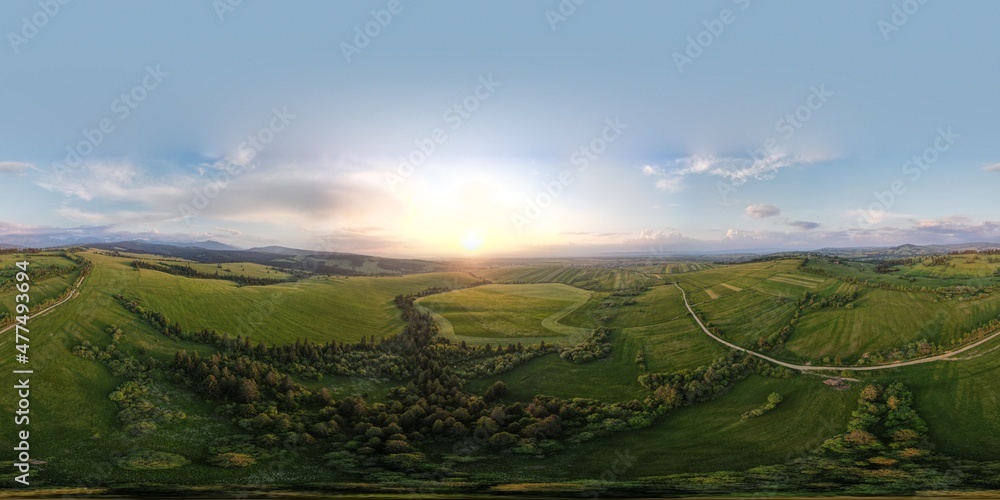 Naklejka premium Z drona