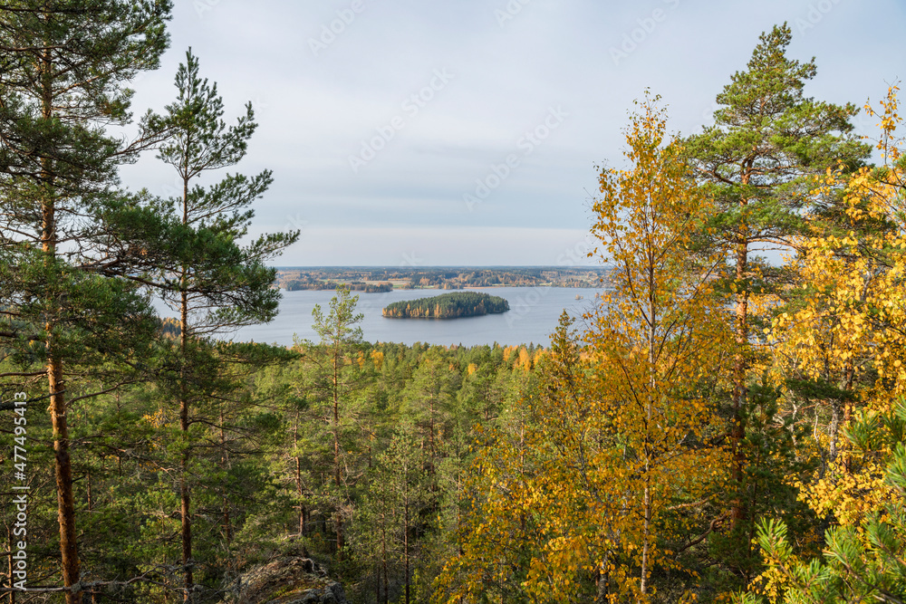 Autumn view from The Devil's Mountain, Sastamala, Finland