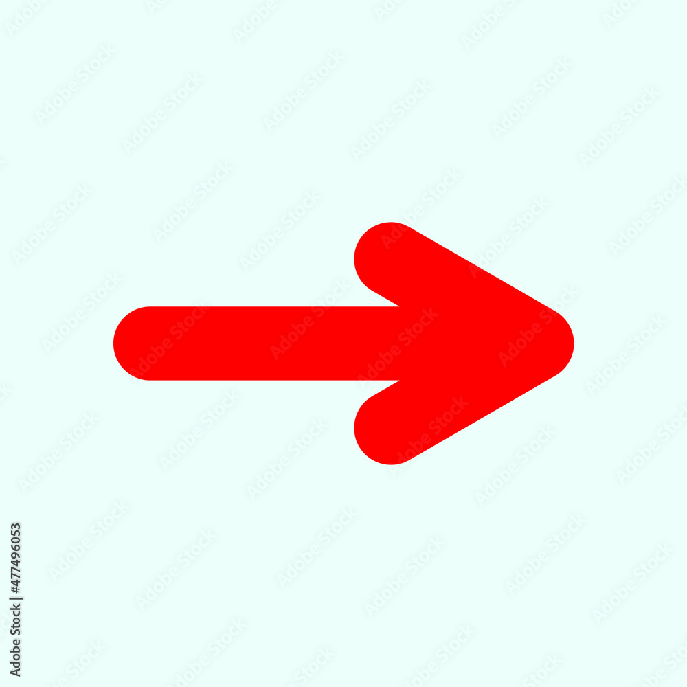 Red arrow icon vector EPS- 10