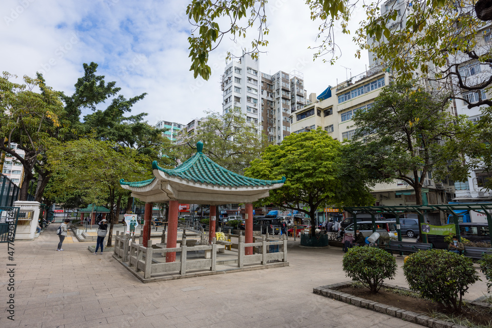Hong Kong traditional chinese pavilion