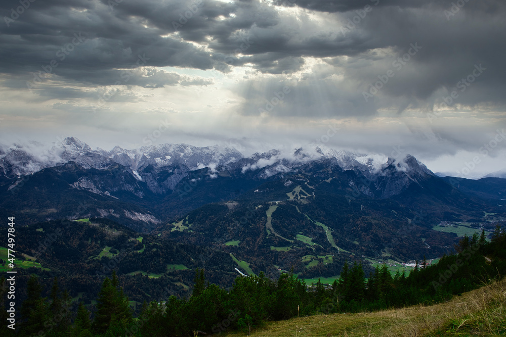 Garmisch Patenkirchen view from Wank Garmisch Patenkirchen view from Wank