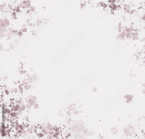 Abstract two colored rose and lavender liquid marble background  Pastel pink violet watercolor drawing effect. Vector illustration