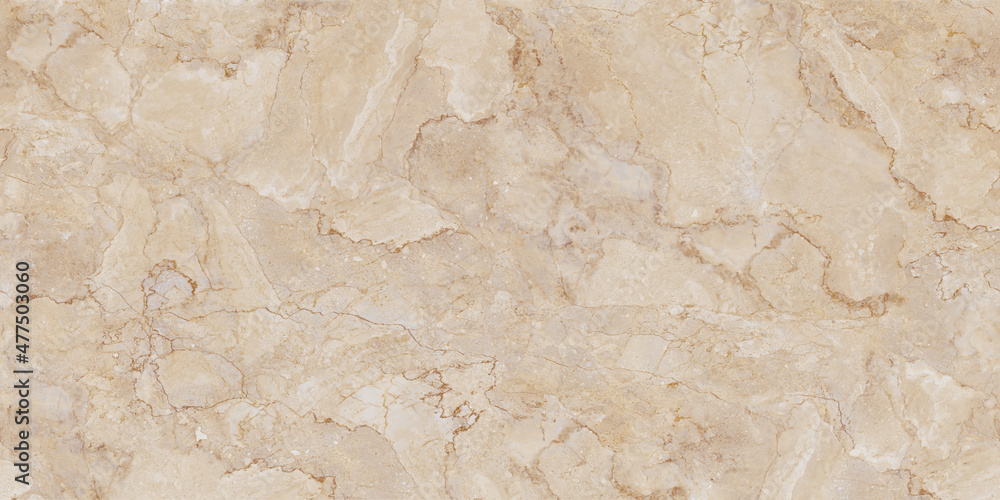 Obraz premium Ivory beige marble texture background with natural Italian slab marble background for interior-exterior home wallpaper, ceramic granite tile surface