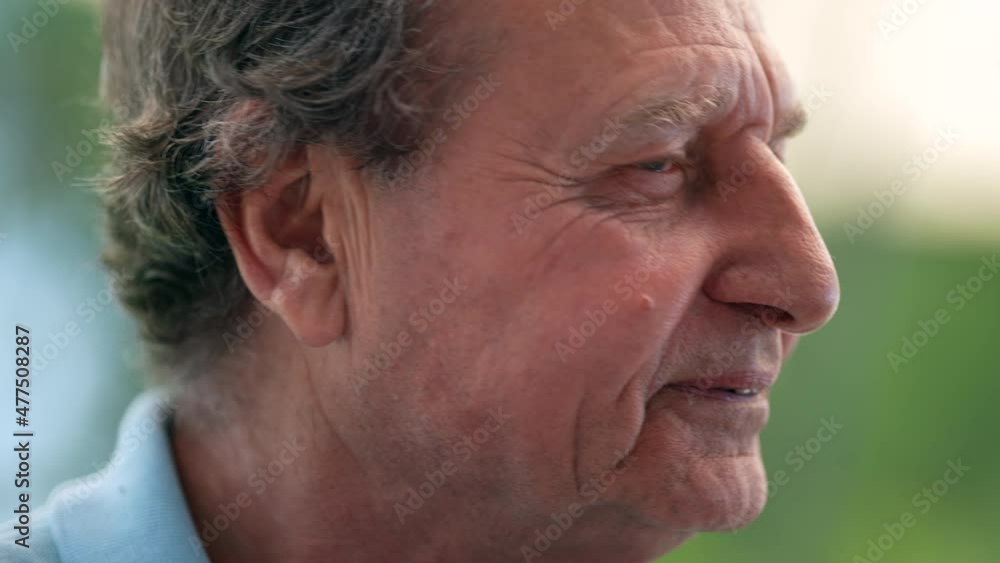 Older man chewing food. Senior portrait person eating Older man chewing food. Senior portrait person eating